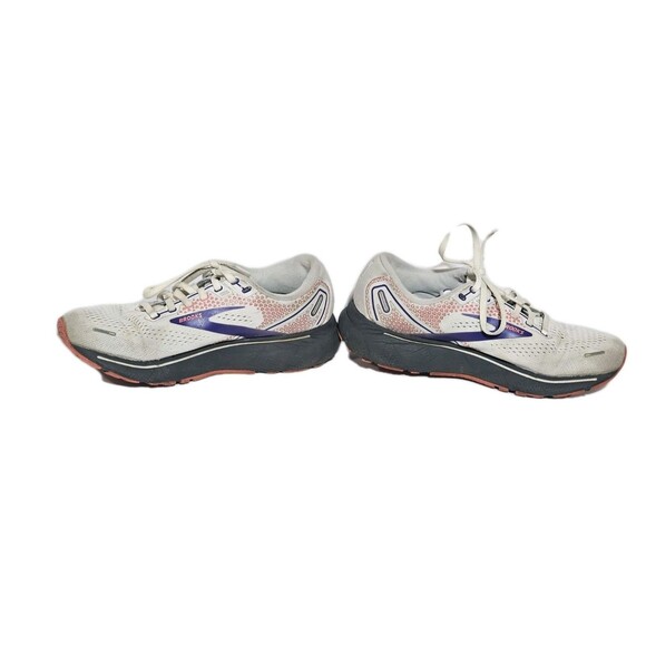 Brooks Shoes Ghost 14 Athletic Running Sneaker Womens 8.5 M White/Purple/Coral - Picture 5 of 12